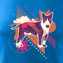 Pes abstrakce fialový