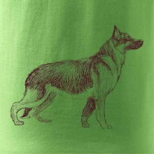 Německý ovčák -  kreslený skica