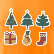 Vánoční sada - stromky a dárky
