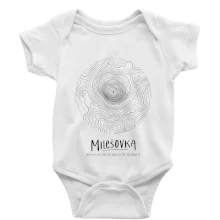 Milešovka - vrstevnice v kruhu