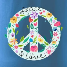 Peace and love symbol