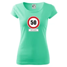 Dopravní značka - rychlost 50 - váš nápis