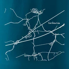 Černobílá mapa Cerhovice 267 61
