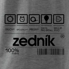 Čárový kód zedník