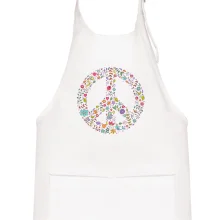 Peace symbol lístečky