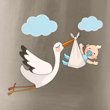 Čáp čekáme miminko - kluk