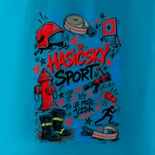 Hasičský sport - kreslené vybavení a terč