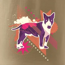 Pes abstrakce fialový