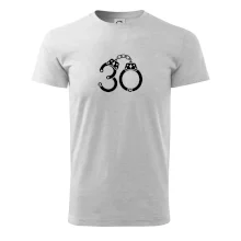 Narozeninové tričko pro policajta - pouta 30