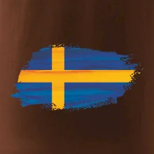 Švédská vlajka kreslená