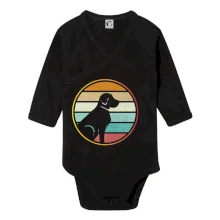 Retro kruh - sedící pes