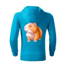 Morče - kreslené, bílo oranžové