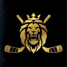 Lev s hokejkami - zlatý potisk