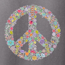 Peace symbol lístečky