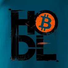 Hodl velký nápis a logo BTC Hodl velký nápis a logo BTC