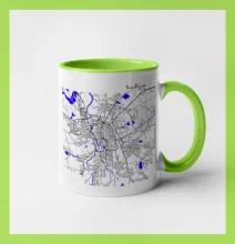 Budějce  - Mapa s vodními toky