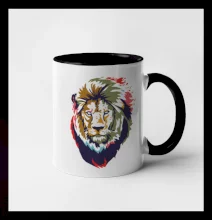 Hlava lva kreslená jednoduchá