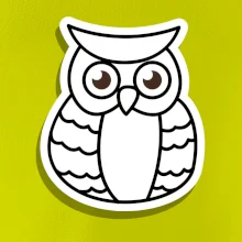 Sova kreslená na prsu