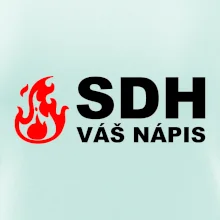 SDH nápis (oheň, název sboru - vlastní nápis)