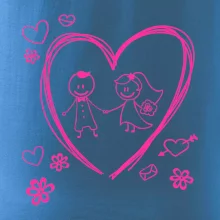 Svatba - kreslené srdce