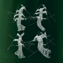 Zkroucený stožár vysokého vedení