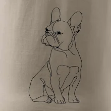 Francouzský buldoček černá kresba
