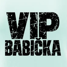 VIP babička černá grunge typografie