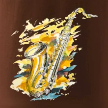 Saxofon malovaný