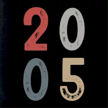 Vintage číslice 2005