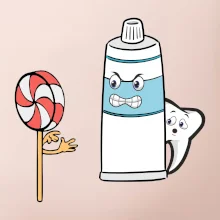 Lízátko pasta zuby