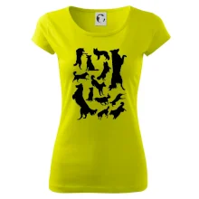 Border kolie siluety