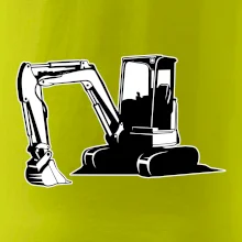 Bagr bez nápisu černobílý