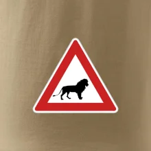 Dopravní značka - Pozor lev