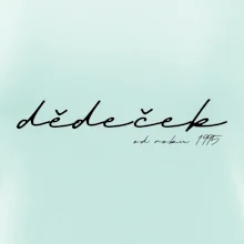 Psací nápis dědeček s ročníkem