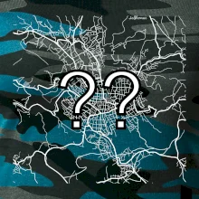 Mapy měst černobílé - Vaše město