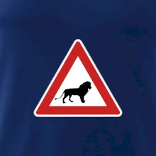 Dopravní značka - Pozor lev