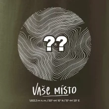 Vaše místo - vrstevnice v kruhu