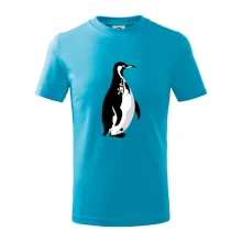 Tučňák černobílý z boku