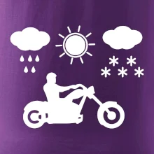 Motorkář za každého počasí - chopper