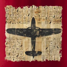 Egyptské hieroglyfy letadlo