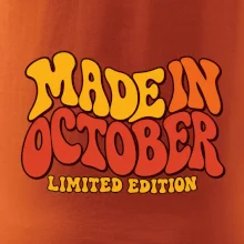 Made in october limited edition retro vlnité písmo