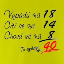 Vypadá, cítí se, chová se - 40 let Vypadá, cítí se, chová se - 40 let