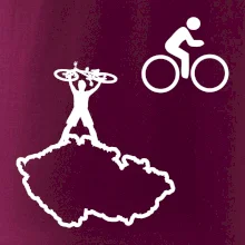 Mapa ČR + kolo na prsu