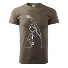 Protahující se žena jedním tahem