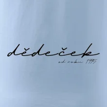 Psací nápis dědeček s ročníkem