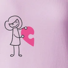 Párová trička puzzle postavička