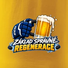 Hokejová regenerace s pivem