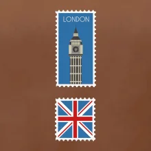 Londýn známka barevná