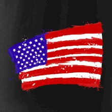 Americká vlajka ohnutá