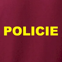 Policie Nápis žlutý